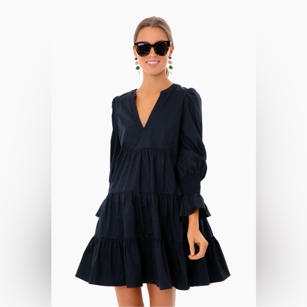 Tuckernuck Pomander Place Cotton Poplin Kenzo Dress Navy Small